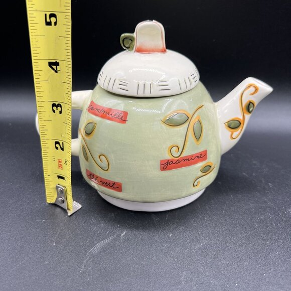 Collectible Tea For One Set Teapot Teacup Stackable Joie de Vivre pattern by MSC - Picture 14 of 16